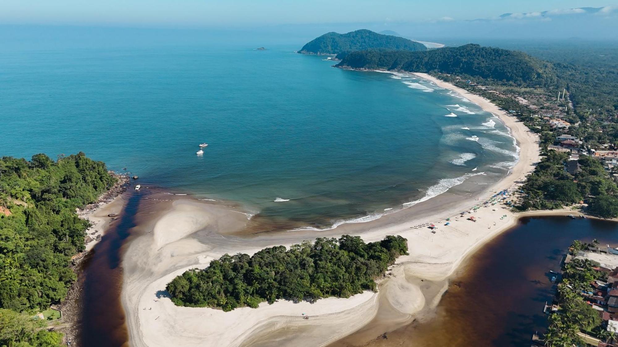 Villa Casa Una A Beira Rio - Barra Do Una - 450M Da Praia Sao Sebastiao  Exterior foto